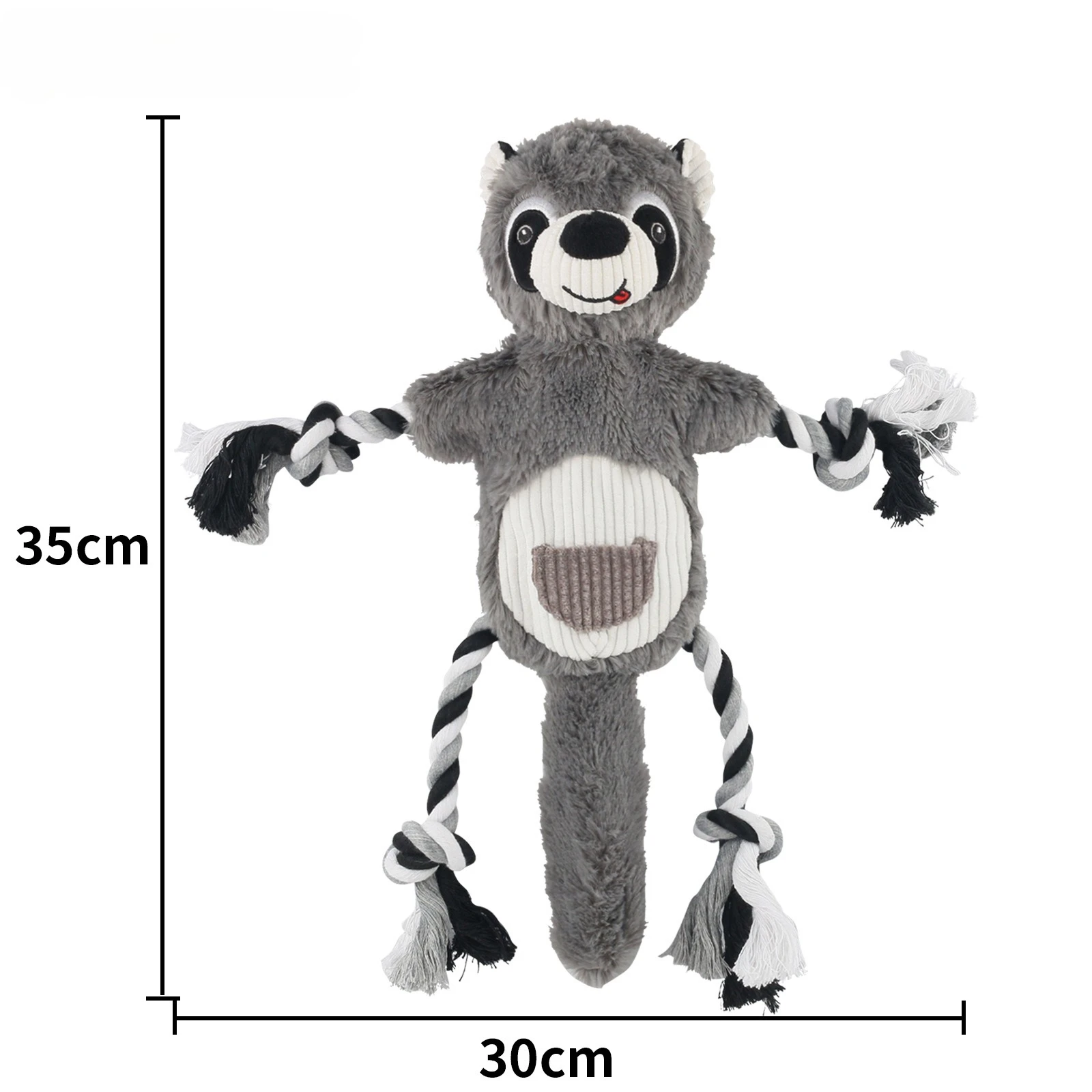 Juguete interactivo de peluche para perros con nudo para mascotas, juguete para perros que puede ocultar comida, juguetes para perros che olfatear, accesorios para perros Pomerianos para cachorros - imagen 2