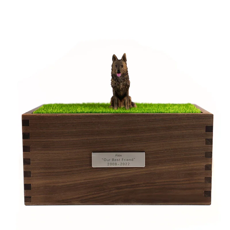 Urna de madera personalizada para cenizas, urna para mascotas, recuerdos para gatos y perros, caja de memoria de entierro, foto, funeral, suministros para animales - imagen 3