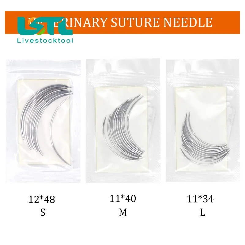 10 Pcs Veterinary Suture Needle Surgical Needle Pig Cattle Sheep Poultry Beast Medical Tool Veterinary Equipment Livestock Tools - imagen 5
