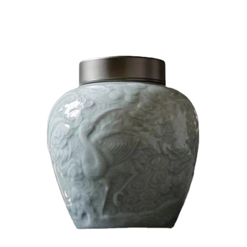 Urnas de cremación de cenizas humanas para mascotas, ataúd cinerario de cerámica, macetas de almacenamiento funerario, recuerdo, cremación de mascotas - imagen 4