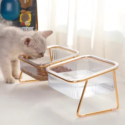 Cuencos elevados antideslizantes para perros y gatos – diseño inclinado