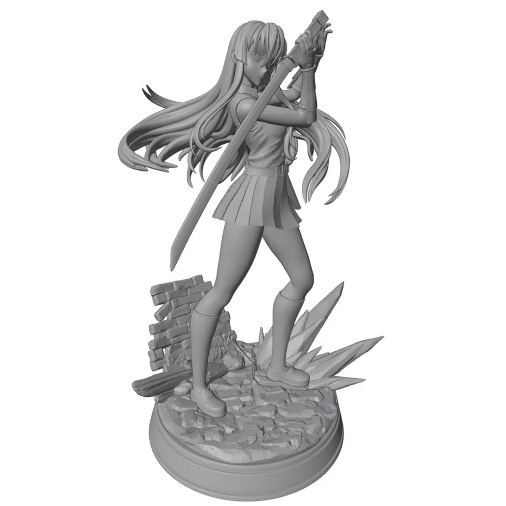 Miniatura 1/24 personaje anime para coleccionistas – Figura sin pintar - imagen 3