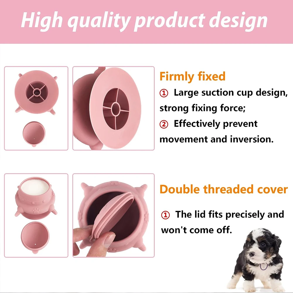 Tazón para beber para perros pequeños, alimentador de leche de lactancia con 4 tetinas, botellas de silicona, 240ML - imagen 5
