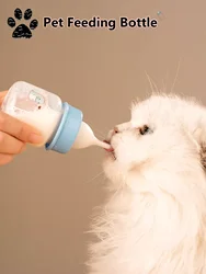 Biberón con chupete para gatitos y cachorros recién nacidos