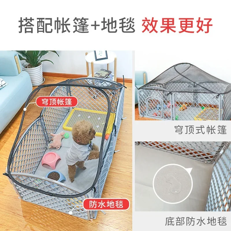 Casa para mascotas cercada Jaula para perros de tamaño pequeño y mediano Valla de seguridad para mascotas Jaula plegable para perros - imagen 3