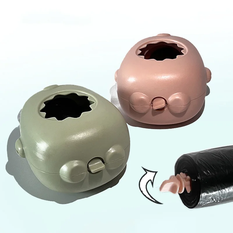 Soporte portátil para bolsa de caca de perro, dispensador de bolsas de basura para mascotas para perros, dispensador de bolsas de basura para mascotas al aire libre con 1 rollo de bolsa para caca - imagen 3