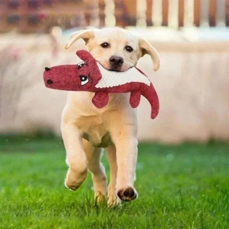 Pet Chew Toys, Plush Crocodile Shaped Vocal Toys Chewing and Teething Training Supplies Dog Toys  Dog Toys for Small Dogs - imagen 2