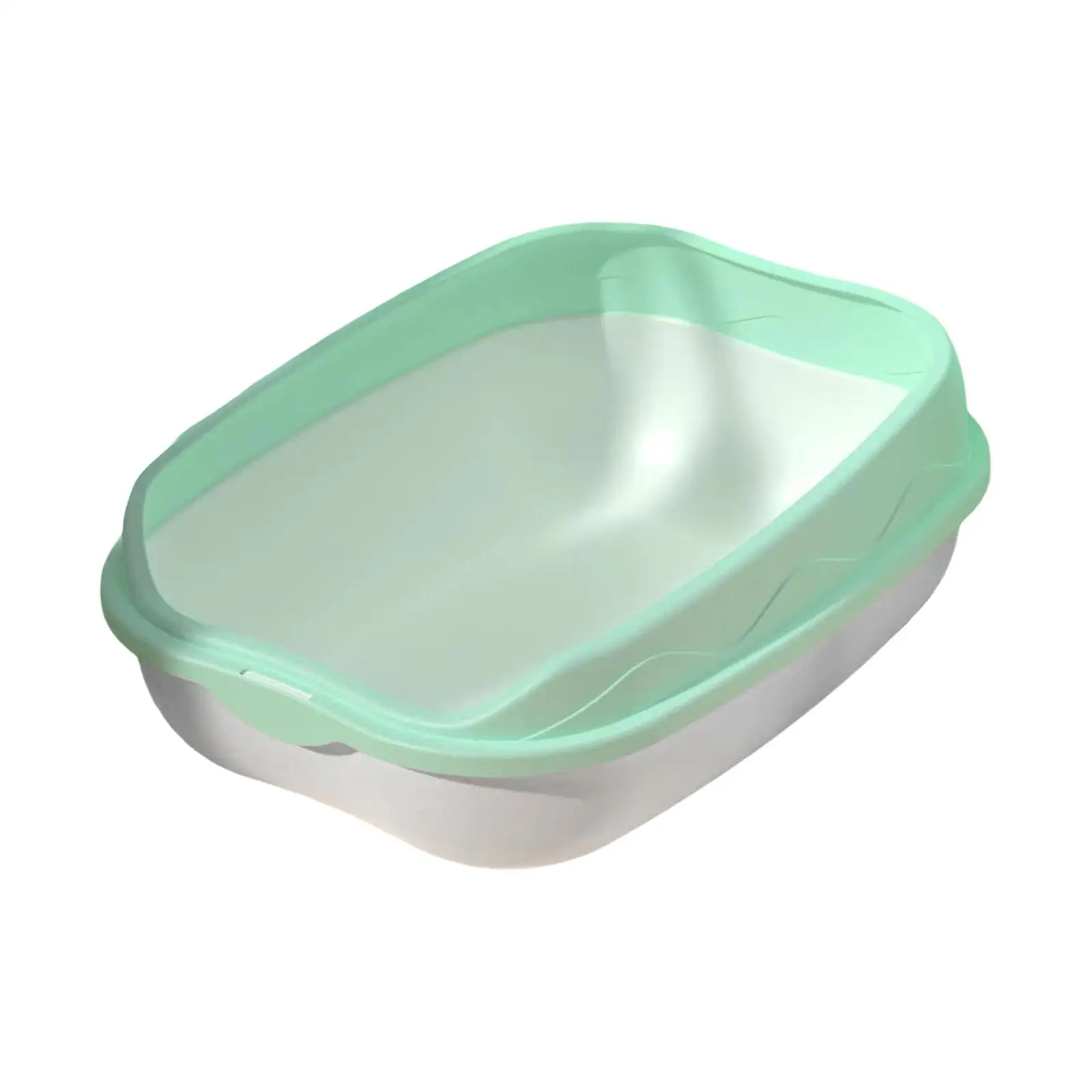 Cat Supplies Semi Enclosed Anti Splash Cat Litter Tray 