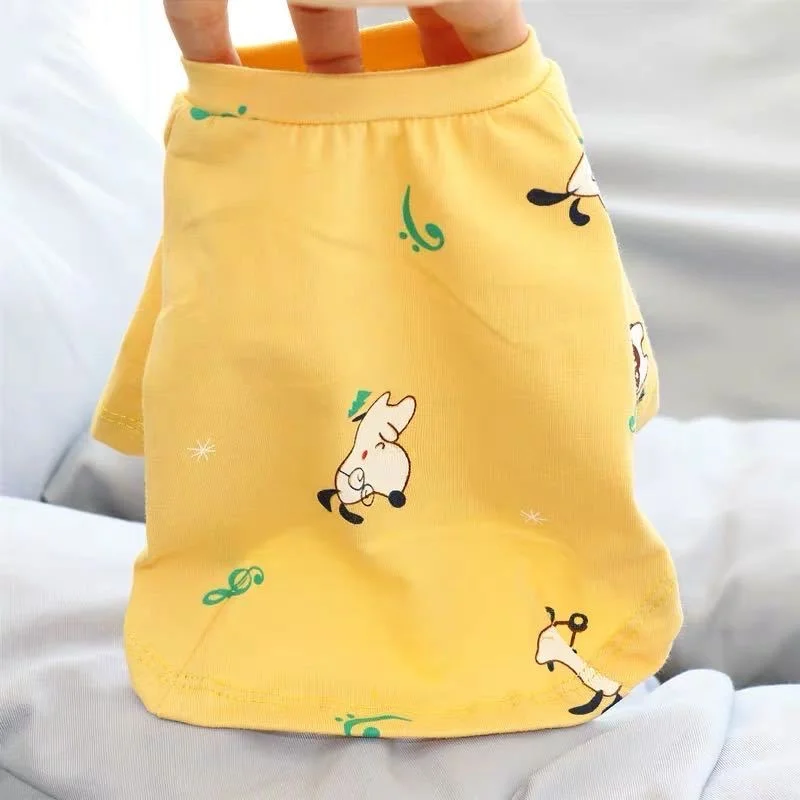 Dulce estampado Sphynx gato chaleco camiseta verano algodón ropa para mascotas para gatos Gotas mascotas ropa Katten Kedi disfraz vetement chat - imagen 3