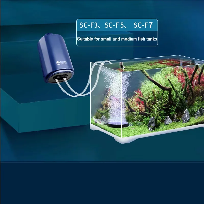 Bomba de aire de oxígeno para acuario silenciosa con válvula de retención para pecera, oxigenador grande de cuatro salidas, aireador de compresor de aire para acuario, 220v, 14w - imagen 4