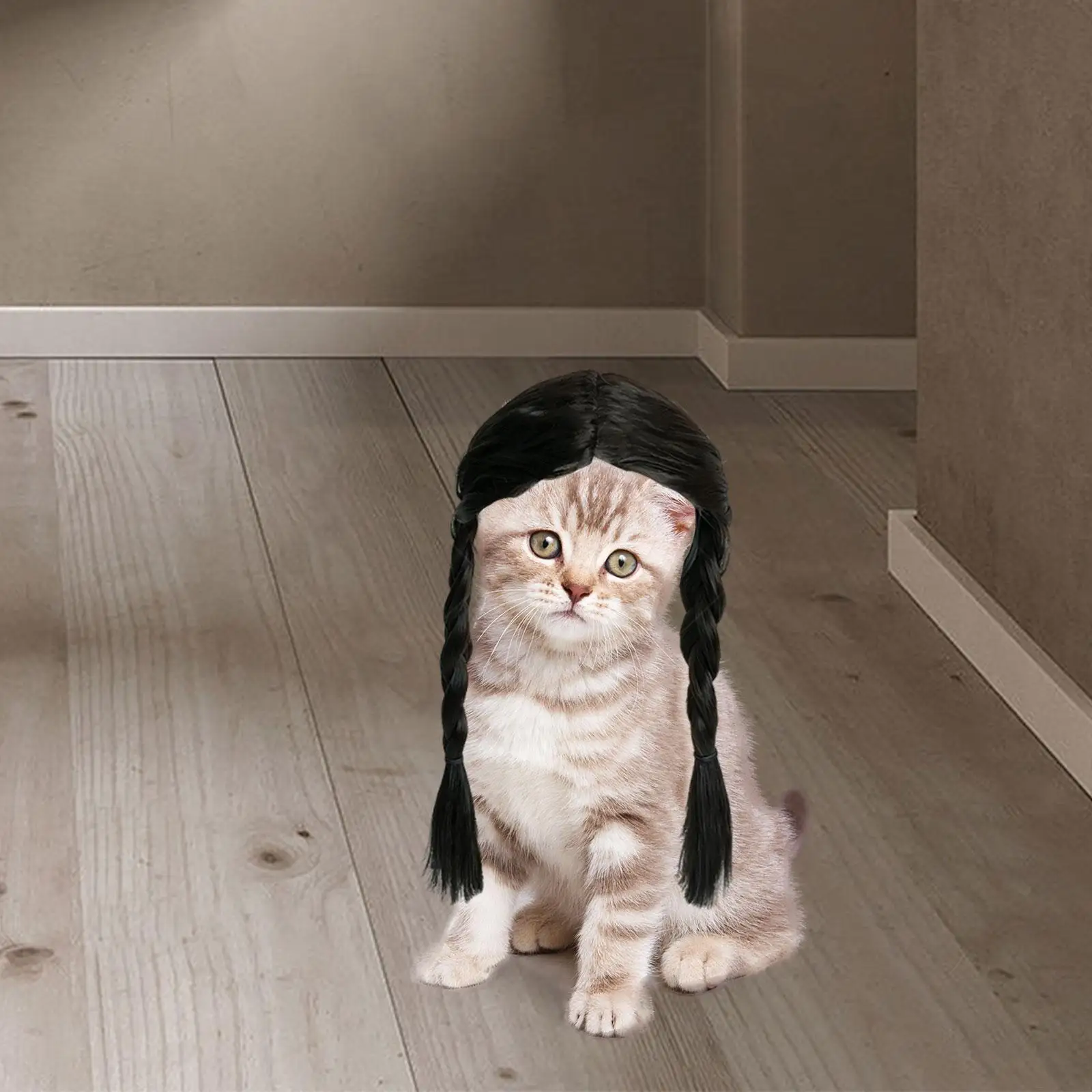 Cosplay Wig for Dogs Role Playing Accessories Easy to Wear Costumes Hairpiece Halloween Party Wig Dressing up for Halloween