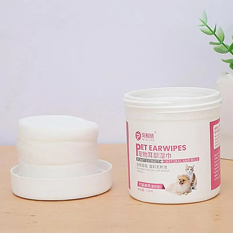Toallitas de limpieza de dientes para perros y gatos, 130 piezas, almohadillas para limpiar los oídos y los ojos - imagen 5