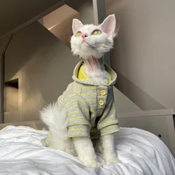 Sudadera con capucha para gato esfinge y Devon Rex – Abrigo de otoño