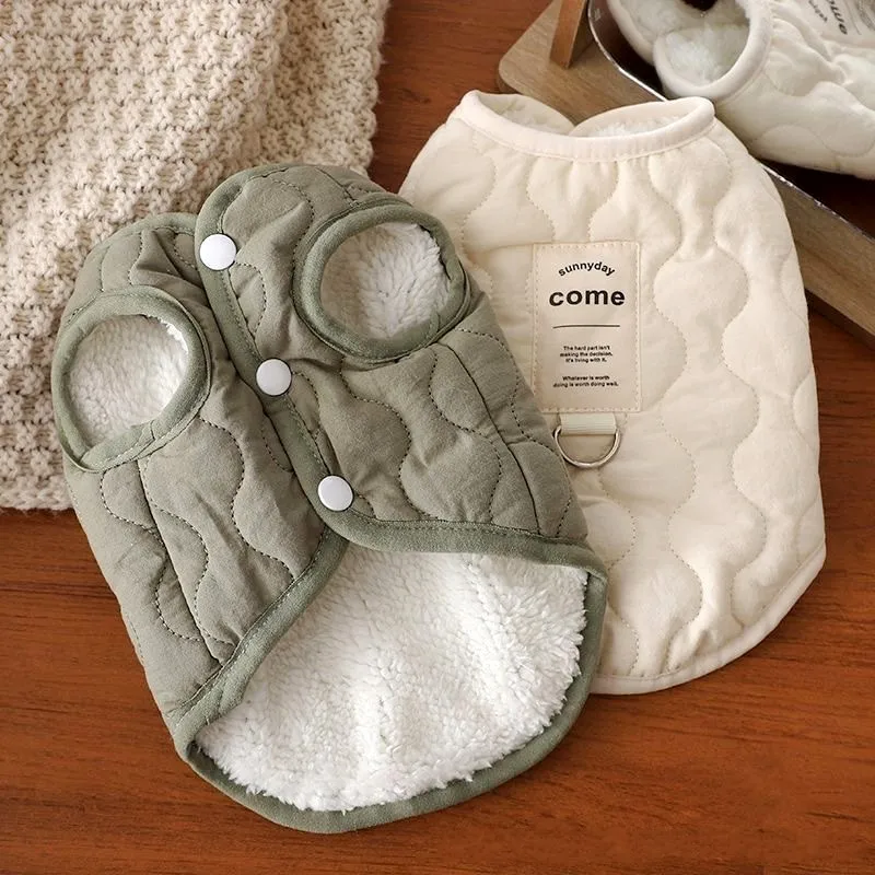 Chaleco de invierno para perros, chaqueta para perros pequeños y medianos, ropa cálida de algodón para gatos, abrigo para cachorros, Yorkie, Chihuahua, ropa de Bulldog maltés - imagen 2