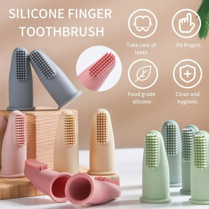 Cepillo de dientes súper suave para perros y mascotas, limpieza de dientes, cuidado del mal aliento, herramienta de cepillo de dientes de silicona no tóxica, suministros de limpieza para perros y gatos - imagen 3