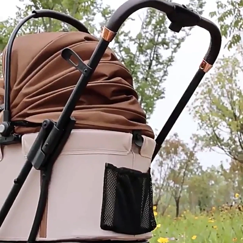 Carrito de viaje plegable para gatos y perros – Tamaño mini y medio - imagen 2