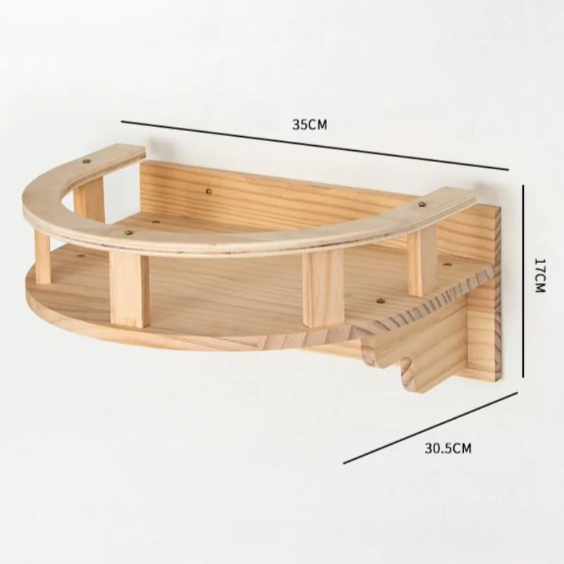 Nido de madera para gatos montado en la pared - Plataforma de salto - imagen 3