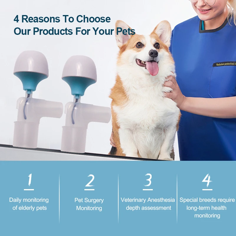 Alertor de asfínxia para respirar mascotas, alarma de asfixia para perros y gatos, Monitor de respiración para anestesia de animales - imagen 3