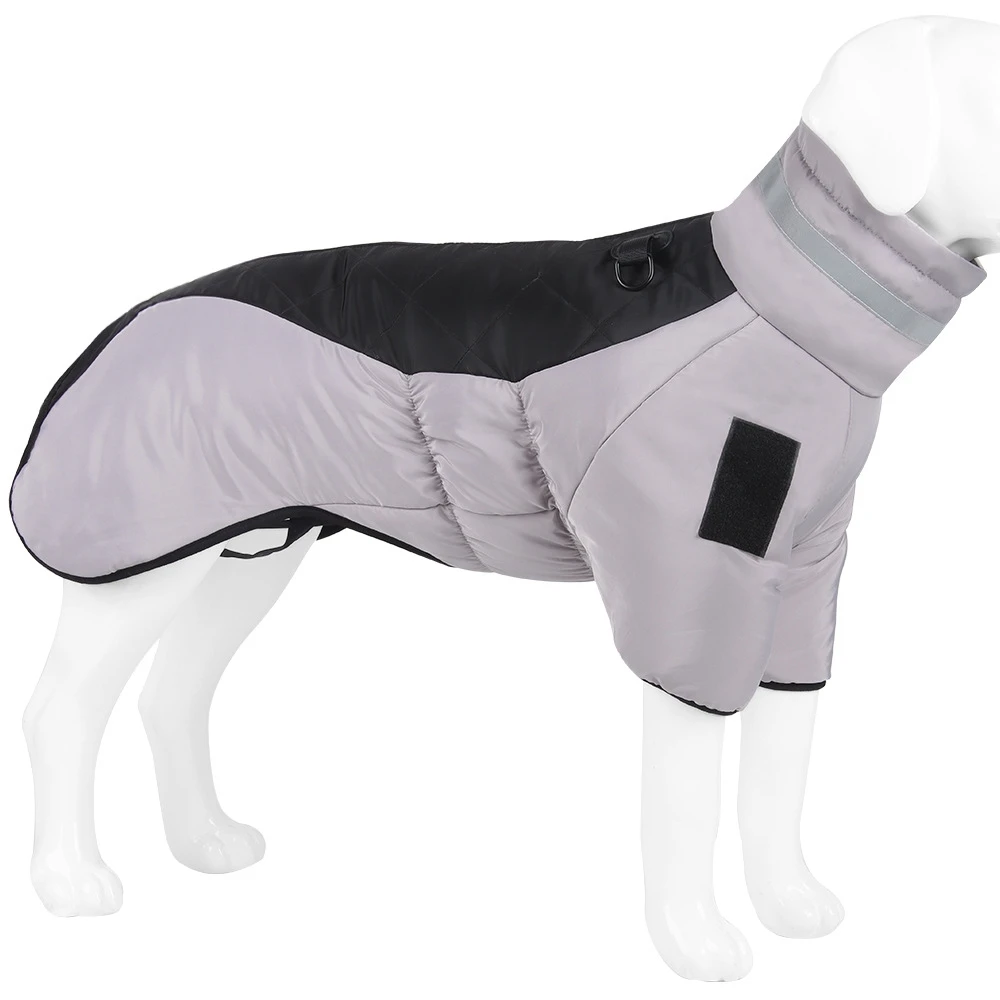 Chaqueta de invierno para perros, ropa impermeable y cálida, reflectante, con cremallera acolchada, a prueba de viento - imagen 5