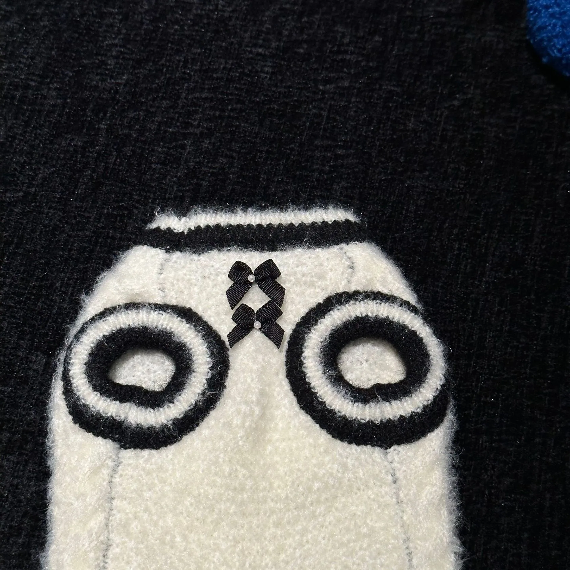 Suéter de punto de felpa para mascotas, Otoño/Invierno, bonito lazo, Sudadera con capucha para mascotas, Schnauzer Yorkshire, ropa gruesa cálida para cachorros para perros pequeños - imagen 3