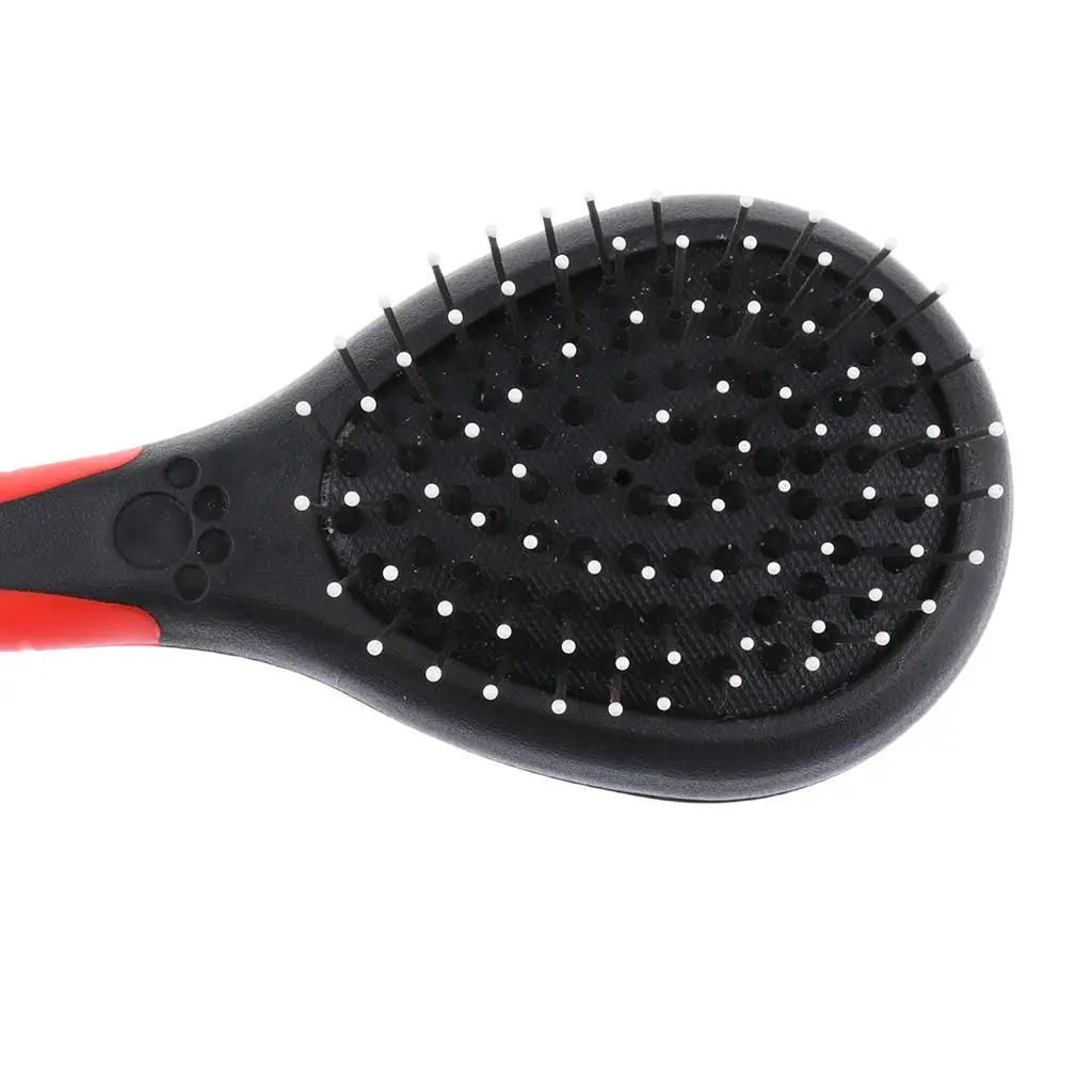 2 cepillos de pelo para mascotas de doble cara, peine de pelo para perros y gatos, cepillo rebanador, rastrillo de aseo S - imagen 2