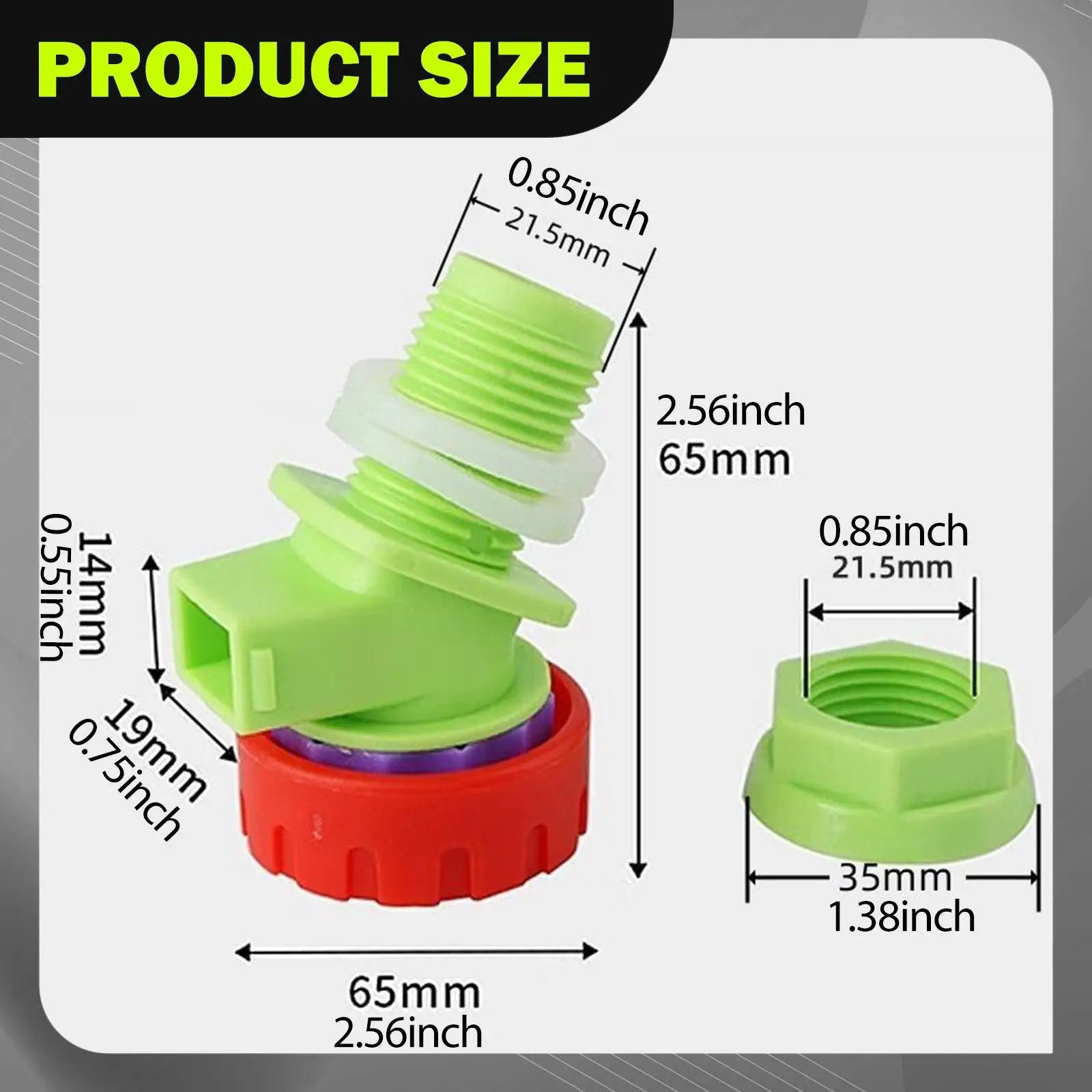 Rain Barrel Spigot Lawn Watering Switch Knob Spout Water Spigot Faucet