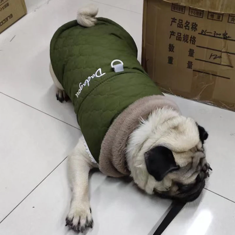 Ropa cálida impermeable para perros pequeños y medianos, abrigo para cachorros, chaleco para Chihuahua, Bulldog Francés, disfraz de Pug, chaqueta, suministro para mascotas - imagen 5