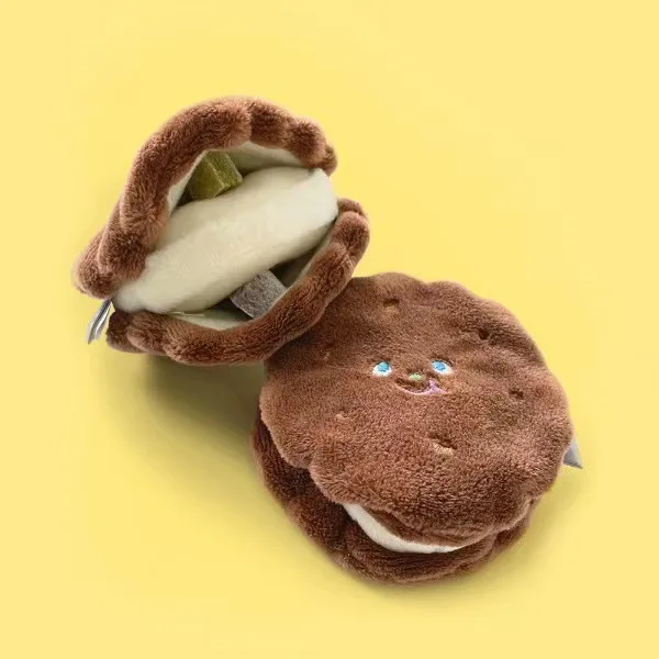 Ins juguete interactivo de peluche para mascotas, juguete suave para masticar, accesorios de tiro, regalo de cumpleaños para mascotas, comida oculta, galleta, perro, chirriante, nuevo - imagen 5