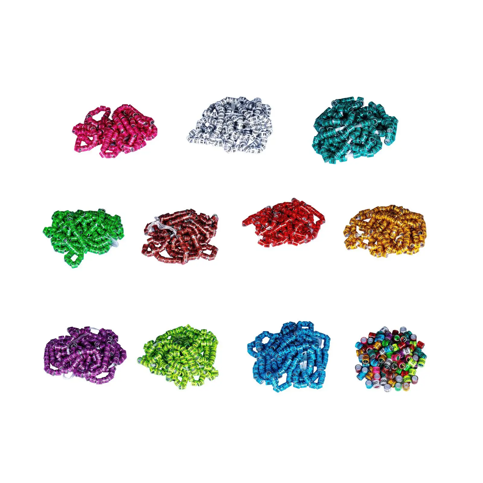 Anillos de identificación para palomas en aluminio numerado - imagen 2