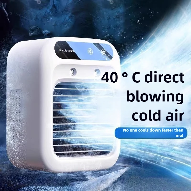 Aire acondicionado pequeño para mascotas, ventilador de refrigeración, Mini artefacto de refrigeración para perros, gatos y conejos, productos para mascotas con pulverizador de agua - imagen 5