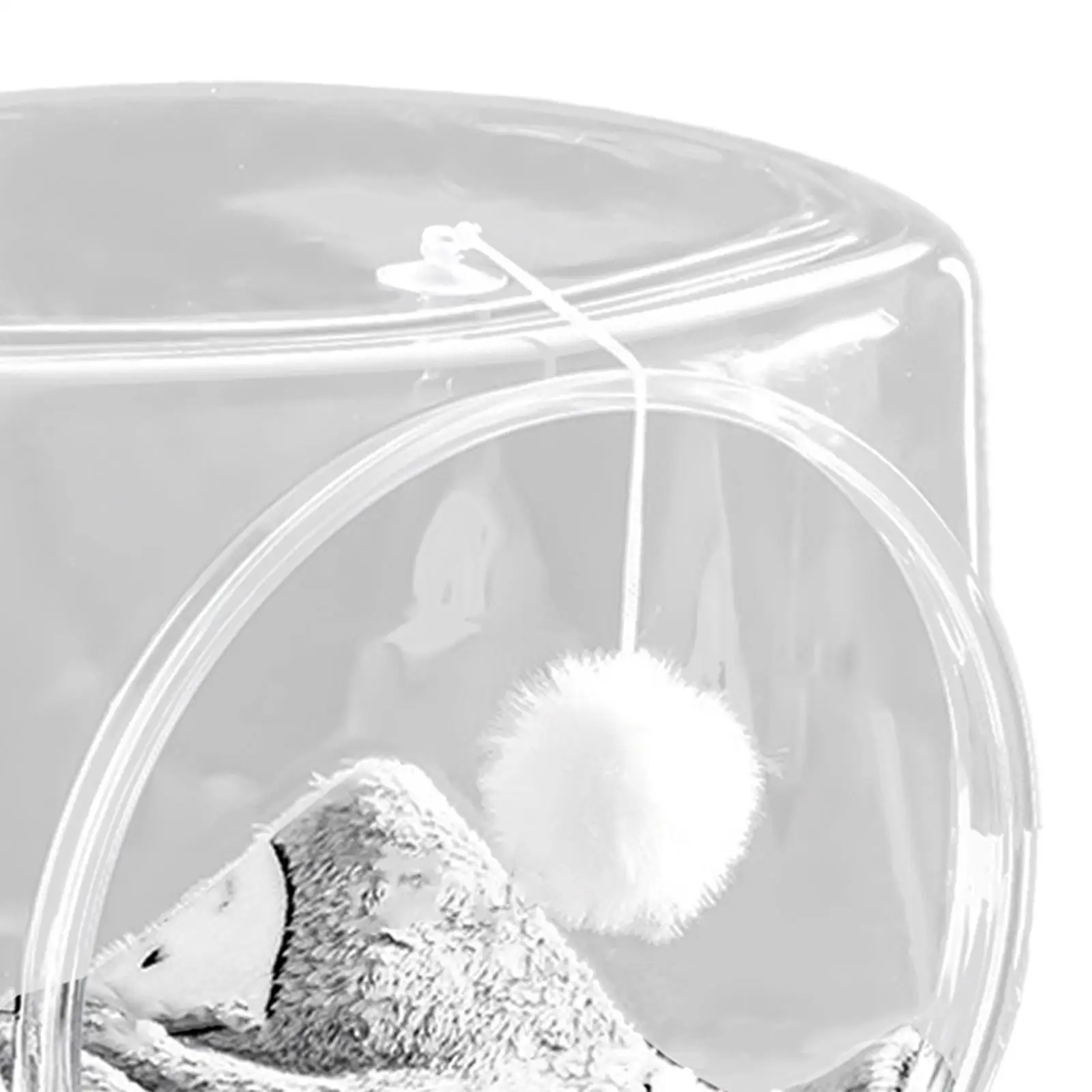 Cama para mascotas con cápsula espacial, cama para mascotas felina para dormir DEN, centro de actividades acogedor, cama para mascotas para gatos de interior, cama para dormir para gatos y conejos - imagen 5