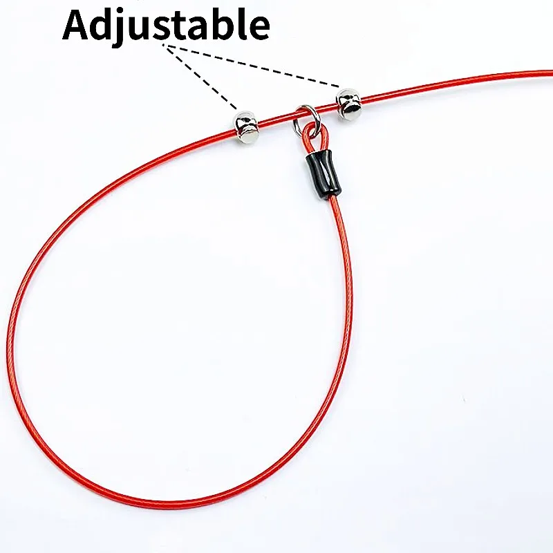 Collar cadena acero tipo P para perros ajustable resistente a mordidas - imagen 3