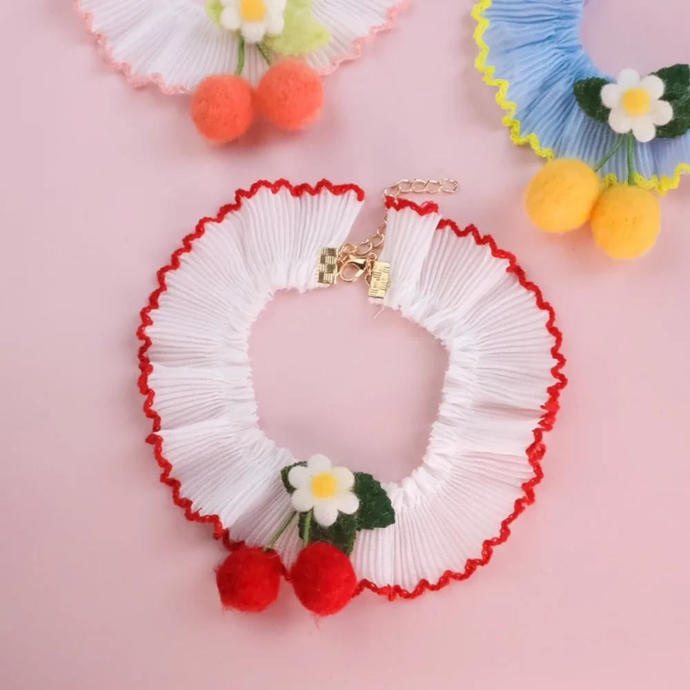 Collar de encaje con lazo y colgantes para gatos y perros pequeños - imagen 4