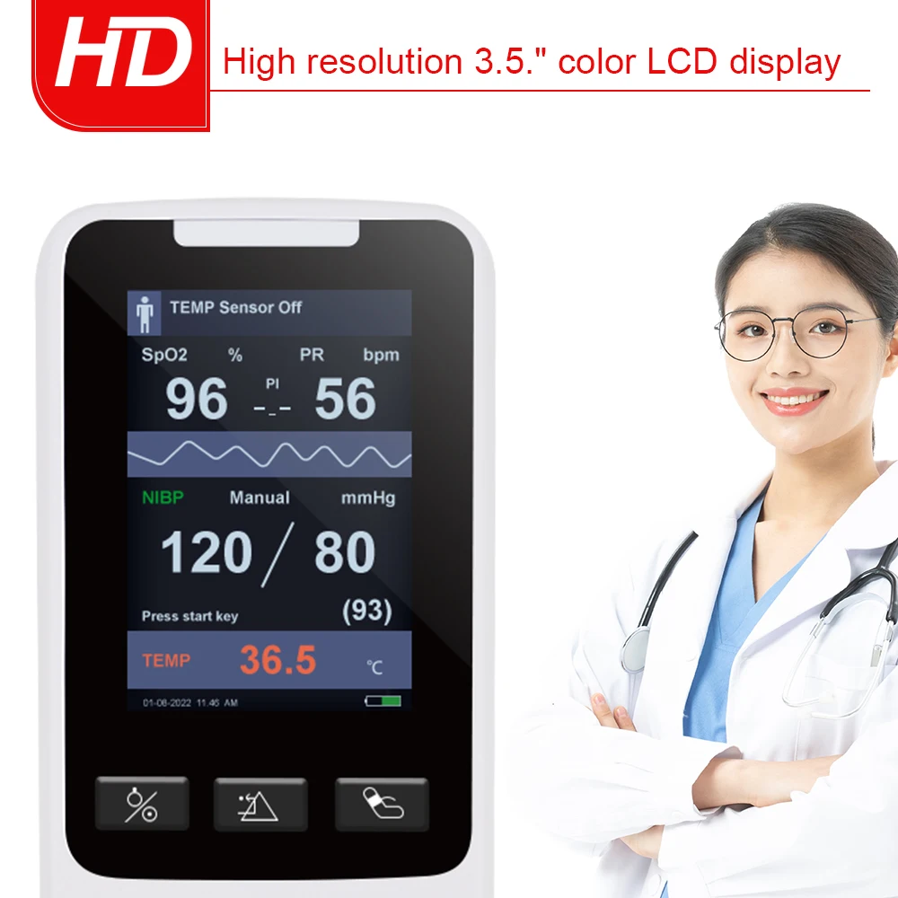 Monitor de signos vitales portátil táctil para gatos y perros - imagen 4