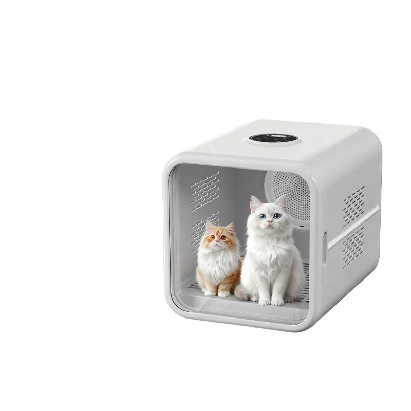 Caja de secado para mascotas, artefacto de secado para gatos, baño para perros, secador silencioso automático para mascotas, suministros para gatos - imagen 5