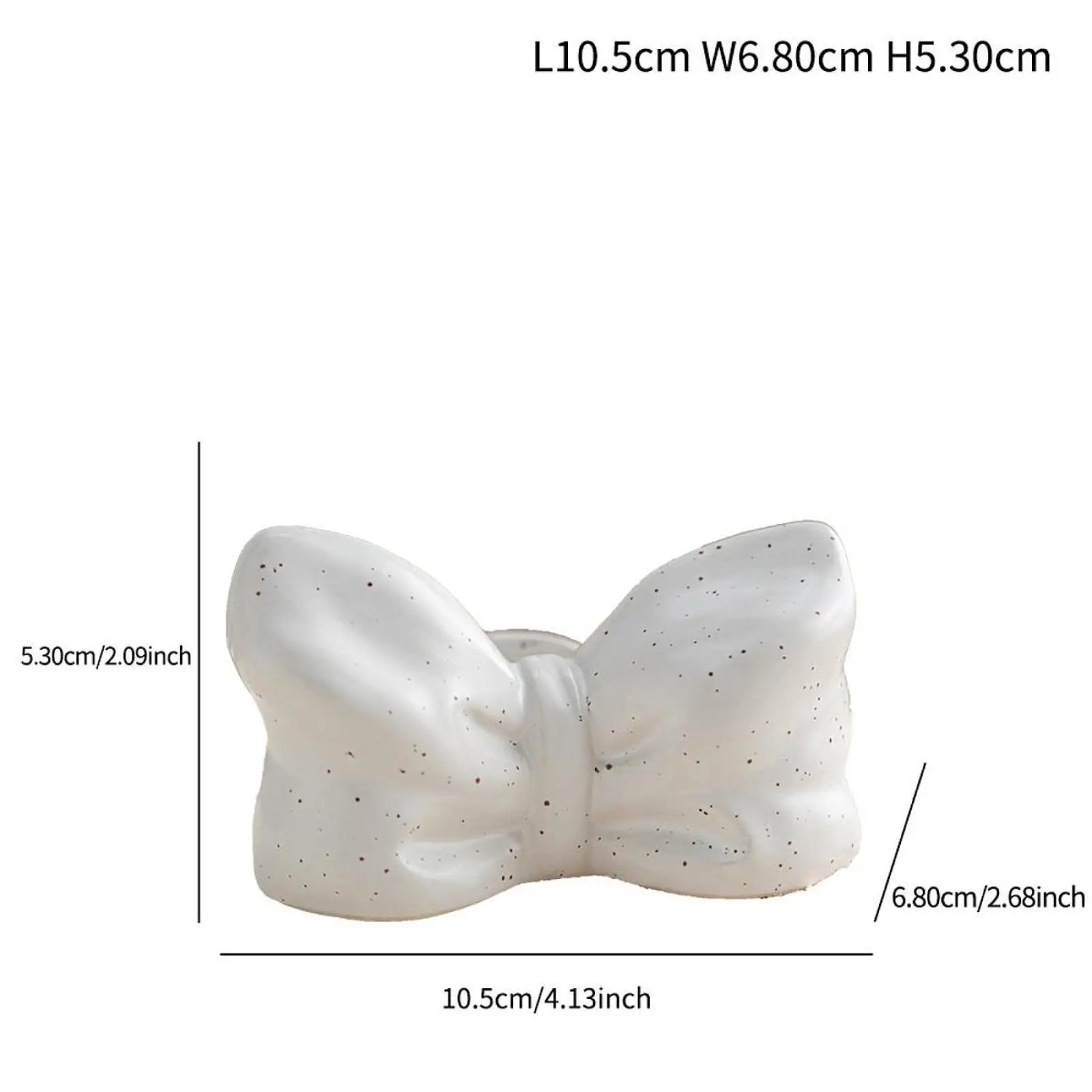 Candle Holder, Bow Shaped Candle Stand Ornament, Candlestick Holder for Mantel Thanksgiving