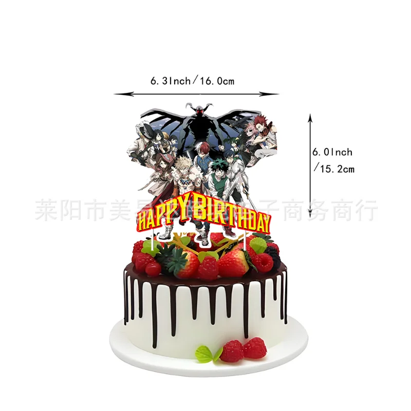 Set Decoración Cumpleaños Anime My Hero Academia para Gatos y Perros - imagen 4