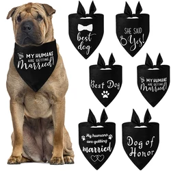 Pañuelo de boda para perros – Triangular elegante y cómodo