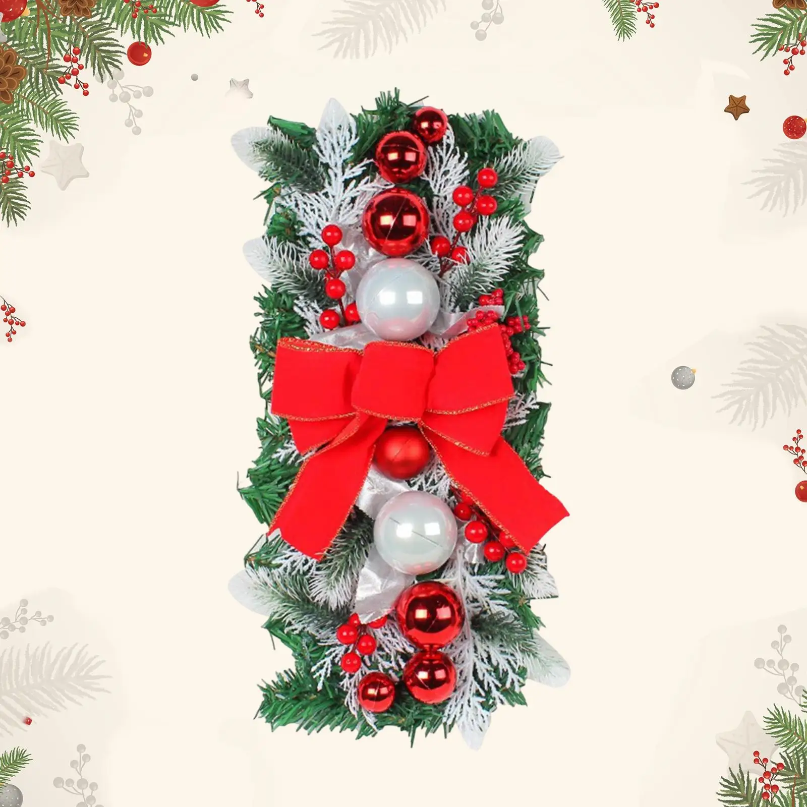 Navidad escalera botín Oficina interior adorno de Acción de Gracias Navidad puerta de casa guirnalda de escalera - imagen 2