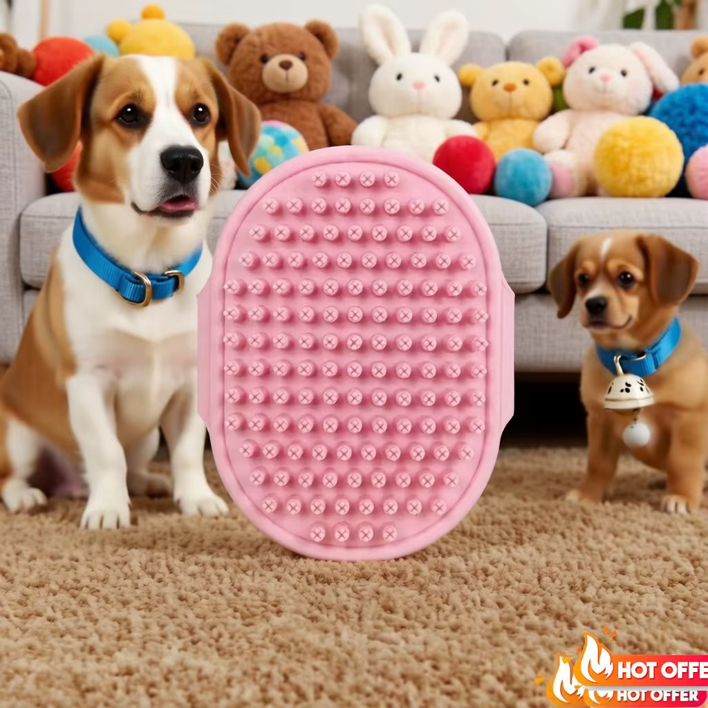 Cepillo quitapelo para perros y gatos – Cerdas ajustables y mango suave - imagen 2