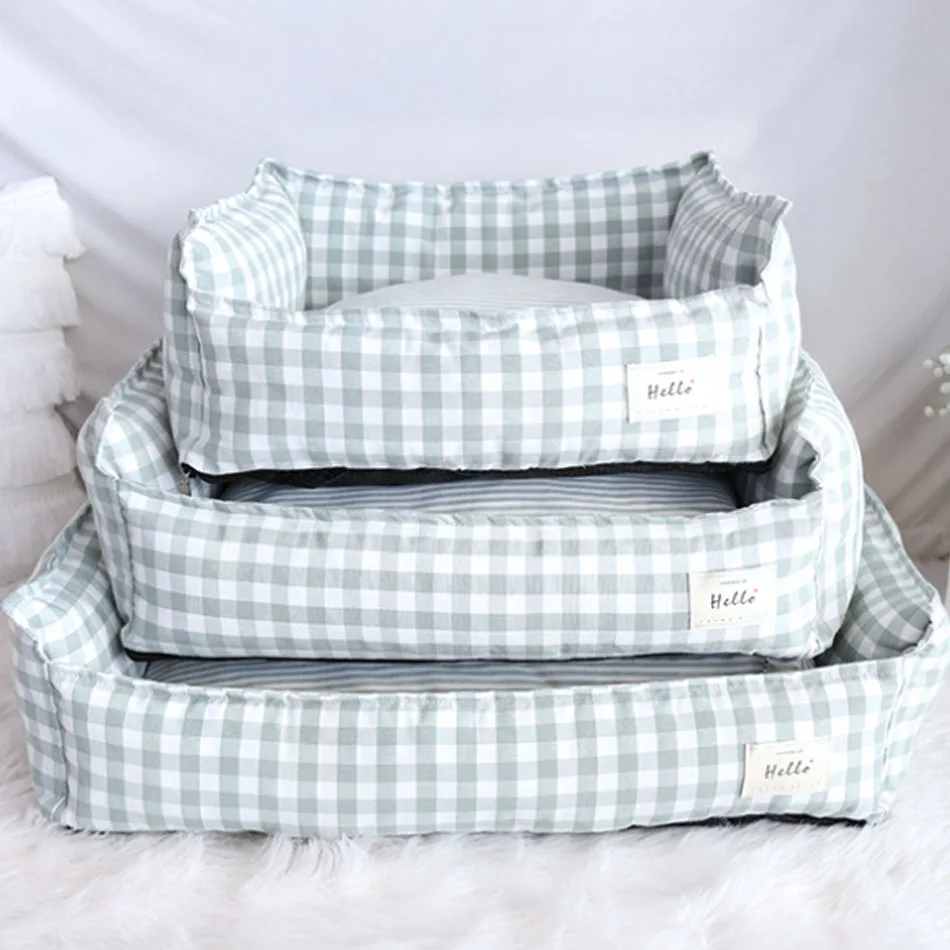 Camas para perro, gato, mascota, sofá cama para dormir, cesta para perro de celosía suave, cojín para perro pequeño y mediano, accesorios para mascotas, suministros para perrera para cachorros - imagen 3