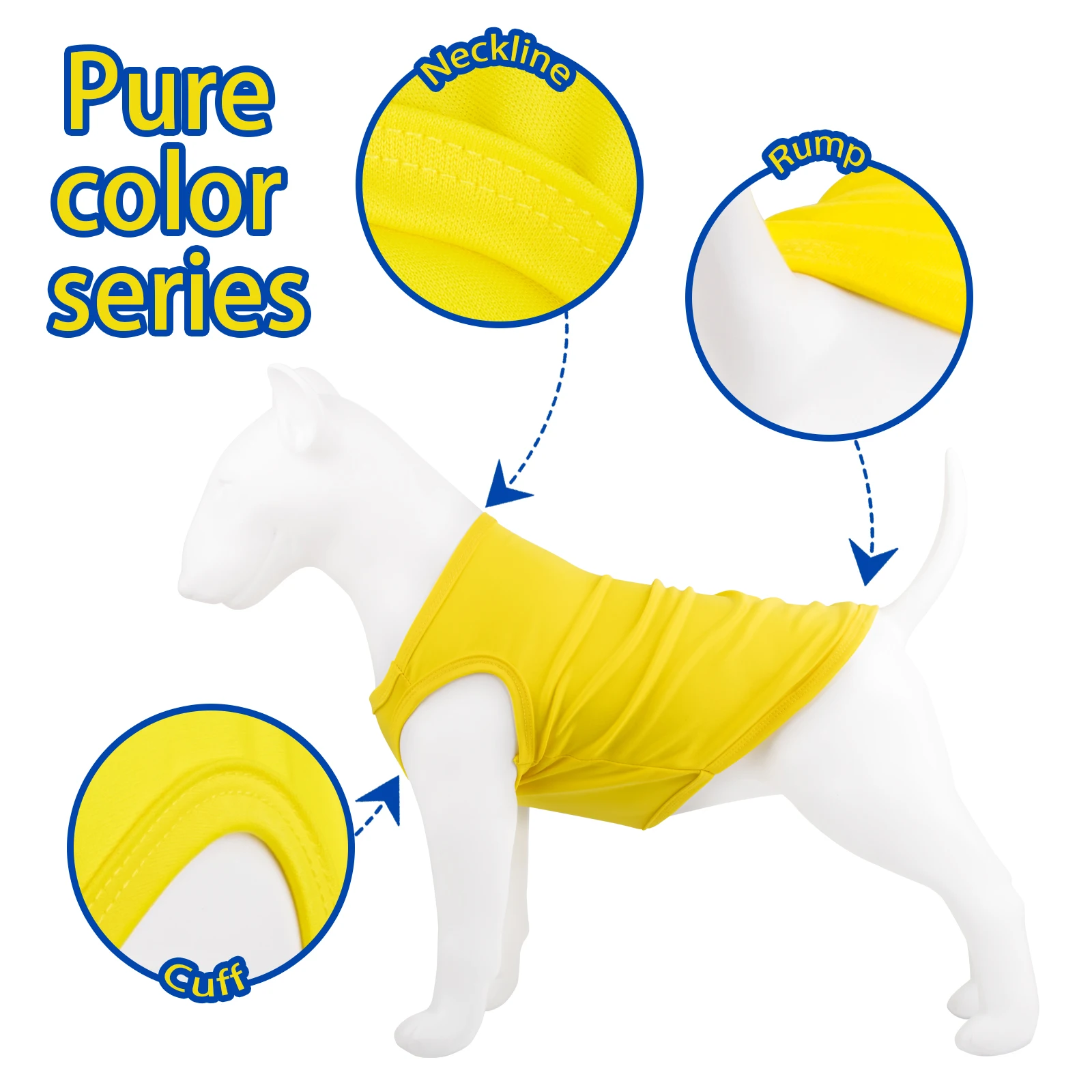Camisas para perros, Jersey suave en blanco para cachorros, camiseta colorida para mascotas pequeñas, ropa de verano sólida - imagen 5