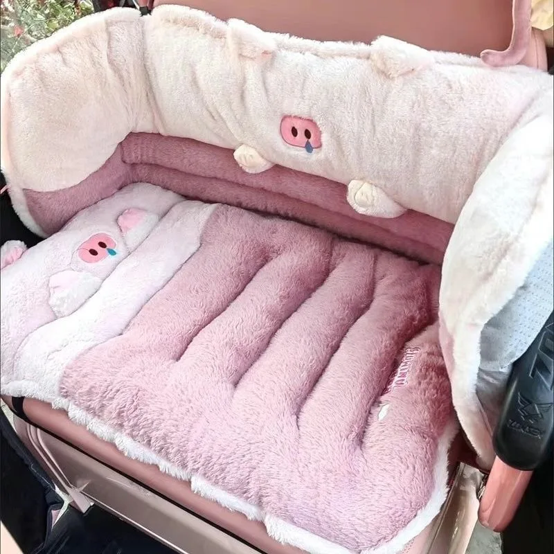 Alfombrillas de asiento con cojín de invierno para el hogar y el coche, cojín de felpa grueso, productos cálidos y cómodos para mascotas, accesorios, esteras para interiores y exteriores - imagen 3