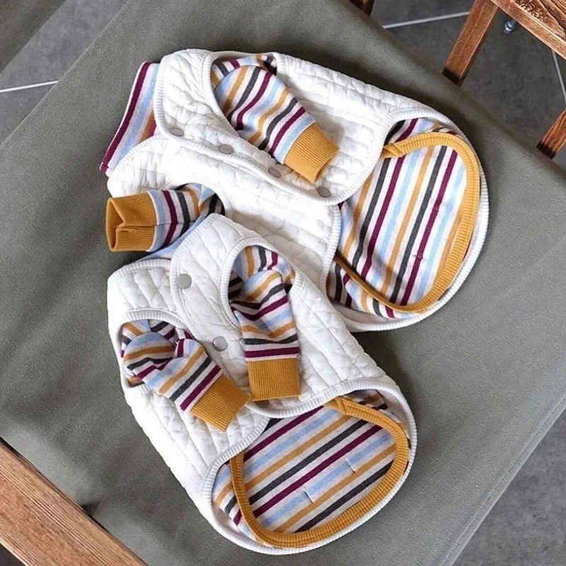 Chaleco de algodón para cachorros, ropa para perros, abrigo para perros, ropa para perros pequeños, chaquetas cálidas y bonitas de moda para perros, productos para mascotas - imagen 4