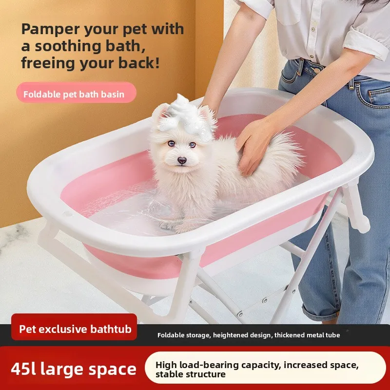 Bañera plegable elevada sin agacharse para gatos y perros pequeños - imagen 2