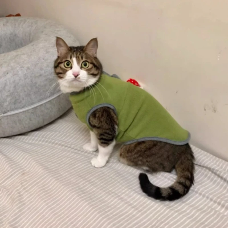 Chaleco de lana para perros, abrigo cálido de invierno para cachorros y gatos, para Chihuahua, Bulldog Francés, Pug, chaleco suave para mascotas, ropa de otoño y primavera