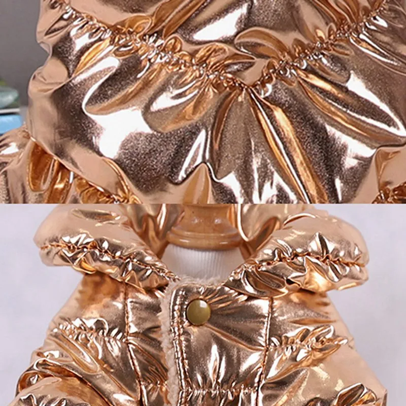 Ropa de invierno cálida para perros pequeños, chaqueta impermeable para cachorros, abrigo grueso para perros, Chihuahua, Pug, monos - imagen 5