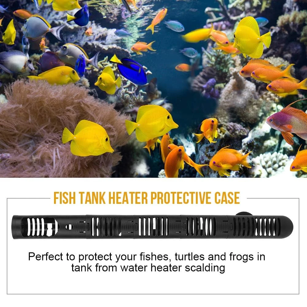 Protector ajustable para calentador de tanque de peces, con ventosas, longitud múltiple, para acuarios, evita quemaduras, herramienta para acuario, 1 ud. - imagen 5