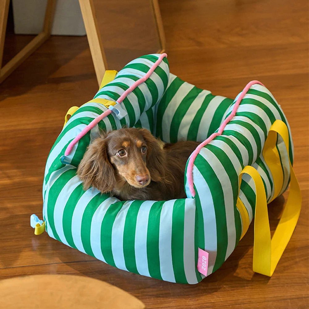 Transportín para perros pequeños con asiento coche y funda lavable - imagen 4