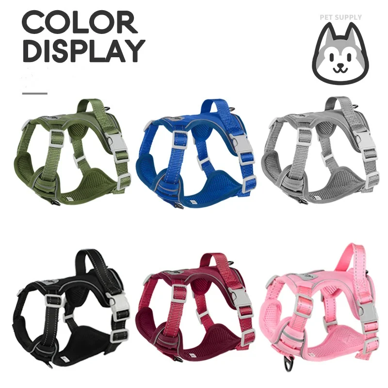 Arnés para perros pequeños, arnés ajustable para cachorros y gatos, chaleco, Bulldog Francés, Chihuahua, Pug, Collar para caminar al aire libre, conjunto de correa - imagen 2